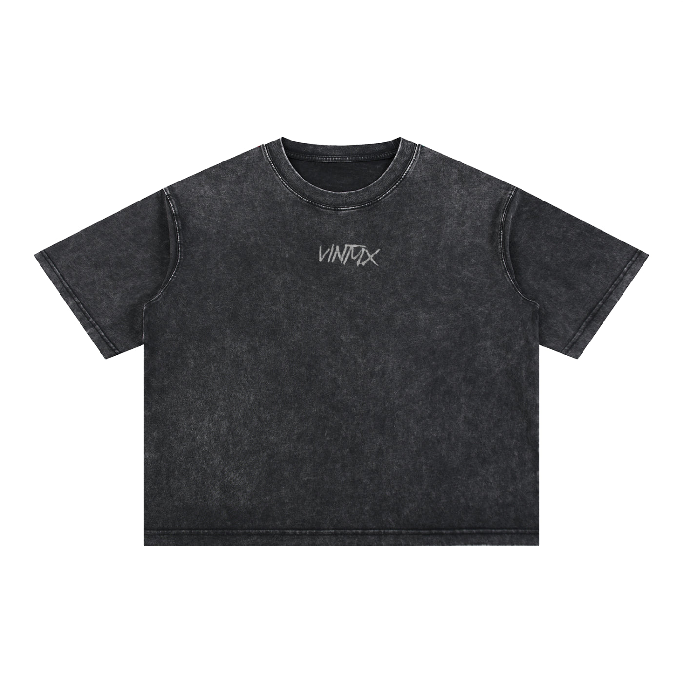 Snow Wash Boxy Cotton T-Shirt – Oversized Unisex