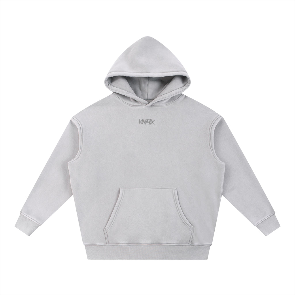 Snow Wash Fleece Oversized Hoodie – Unisex