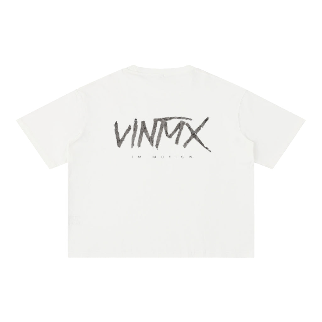 Snow Wash Boxy Cotton T-Shirt – Oversized Unisex