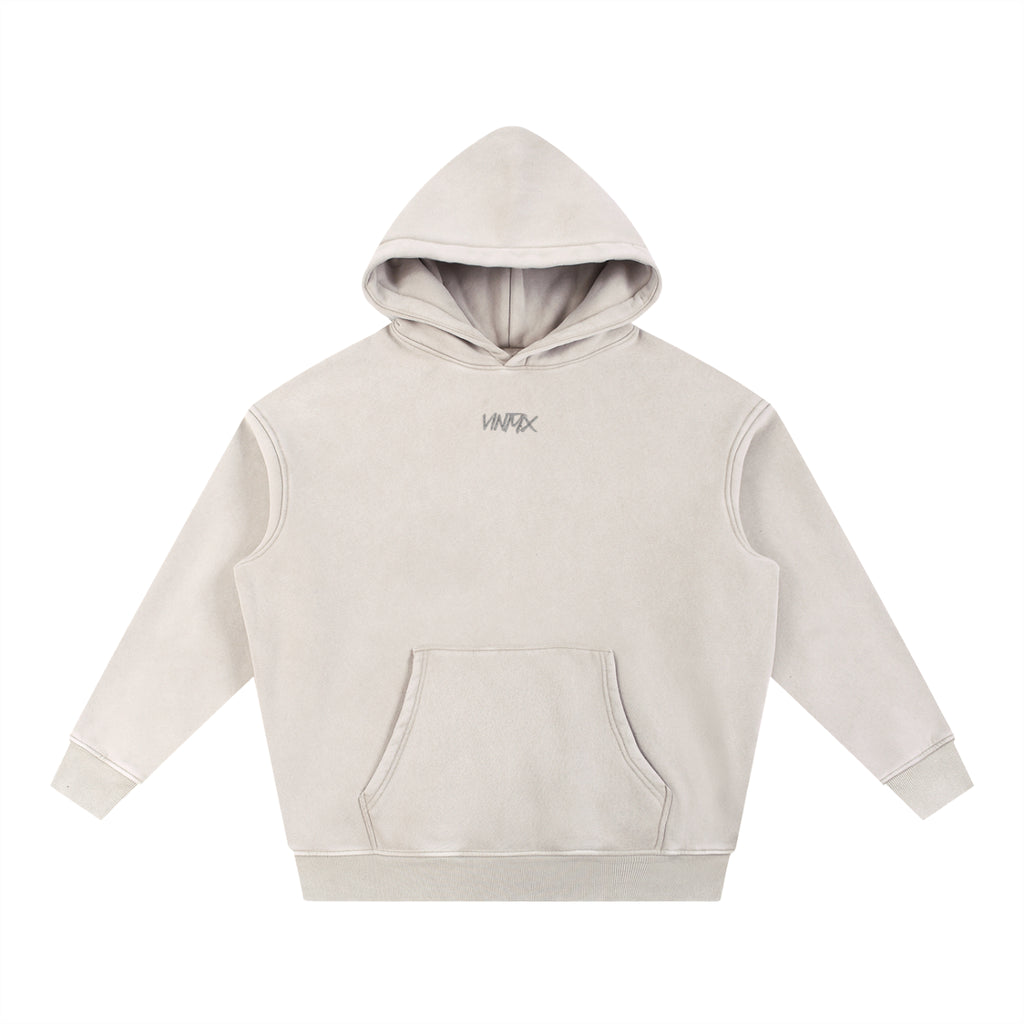 Snow Wash Fleece Oversized Hoodie – Unisex