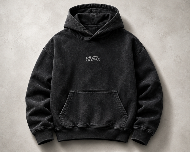 Snow Wash Fleece Oversized Hoodie – Unisex